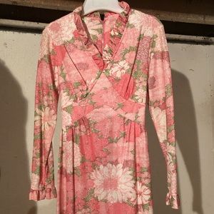 Vintage Sears 1960s Flower Dress